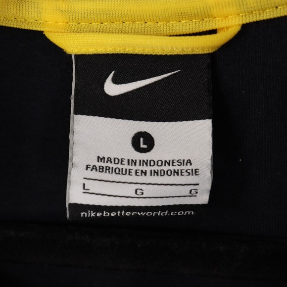 Nike FC Barcelona Football Jacket Soccer Track Jacket Men's Size L Black Yellow - Picture 5 of 9